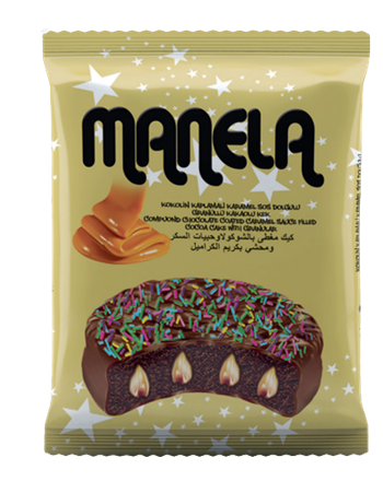 MANELA KOKOLİN KAPLAMALI KARAMEL SOS DOLGULU GRANÜLLÜ KEK