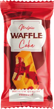 ÇİLEK AROMALI SOSLU MOZAİK  WAFFLE KEK